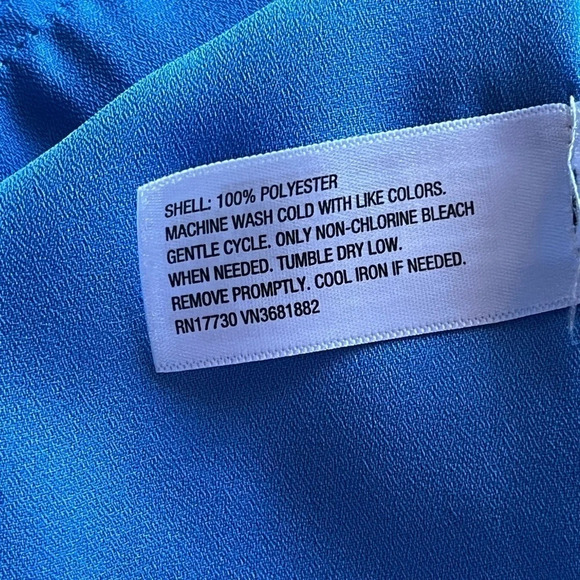 3.1 Philip Lim Target womens Blue Shift mini Dress Jeweled Neck Line Size XS - Picture 8 of 11